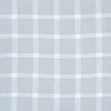Schumacher Pauline Check Casement Chambray Fabric - Eade's Wallpaper