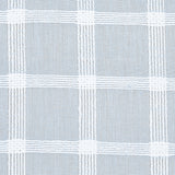 Schumacher Pauline Check Casement Chambray Fabric - Eade's Wallpaper