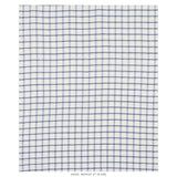 Schumacher Pauline Check Casement Blue Fabric - Eade's Wallpaper