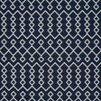 Schumacher 72110 BRICOLETTE in NAVY Fabric - ESSENTIALS: MID
