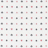 Schumacher Le Joueur Matelassé Rouge Et Noir Fabric - Eade's Wallpaper