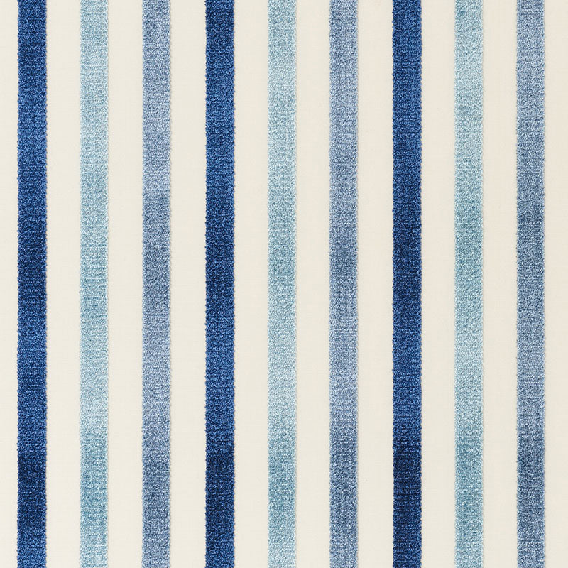 Schumacher Le Matelot Blue Fabric - Eade's Wallpaper