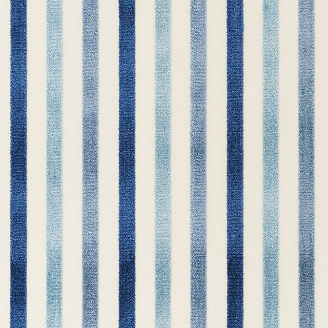 Schumacher Le Matelot Blue Fabric - Eade's Wallpaper
