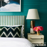 Schumacher Le Matelot Peacock Fabric - Eade's Wallpaper