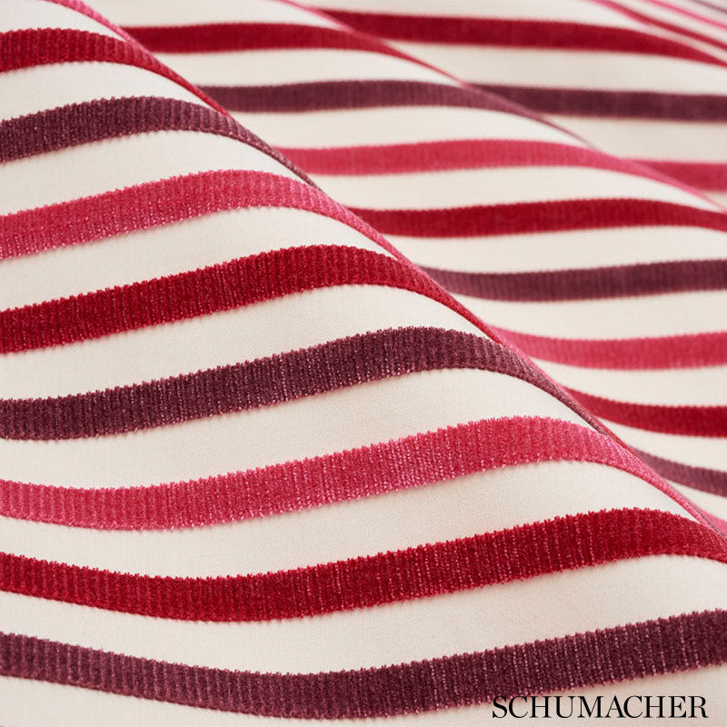 Schumacher Le Matelot Berry Fabric - Eade's Wallpaper