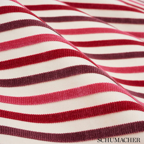 Schumacher Le Matelot Berry Fabric - Eade's Wallpaper