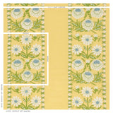 Schumacher Marguerite Embroidery Buttercup Fabric - Eade's Wallpaper