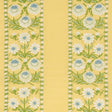 Schumacher Marguerite Embroidery Buttercup Fabric - Eade's Wallpaper