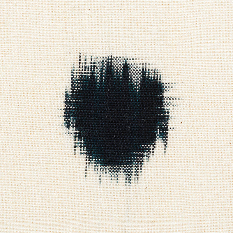 Schumacher Sakuru Ikat Black Fabric - Eade's Wallpaper