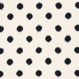 Schumacher Sakuru Ikat Black Fabric - Eade's Wallpaper