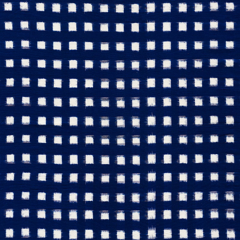 Schumacher Heiho Ikat Indigo Fabric