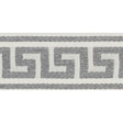 Schumacher 72392 GANTON TAPE INDOOR/OUTDOOR in GREY Trim - I