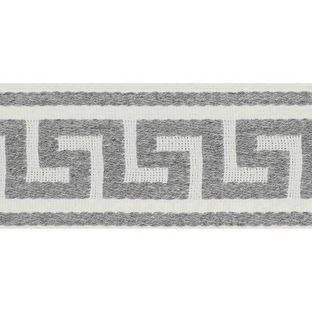 Schumacher 72392 GANTON TAPE INDOOR/OUTDOOR in GREY Trim - I