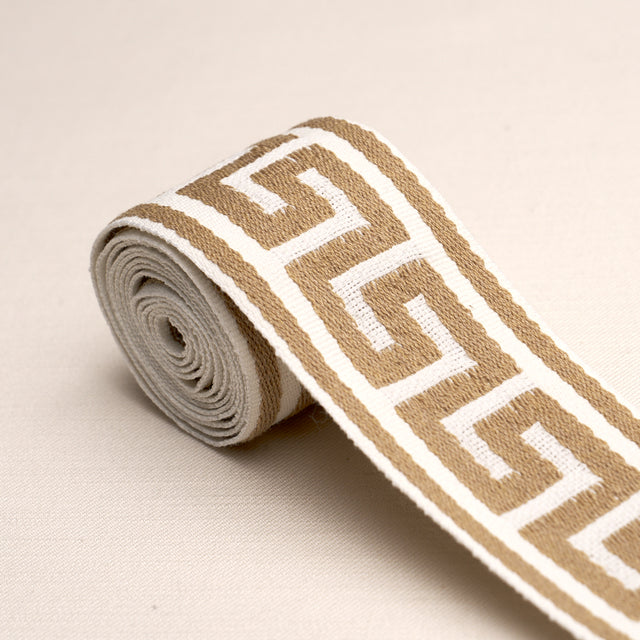 Schumacher 72399 GANTON TAPE INDOOR/OUTDOOR in BROWN Trim - 