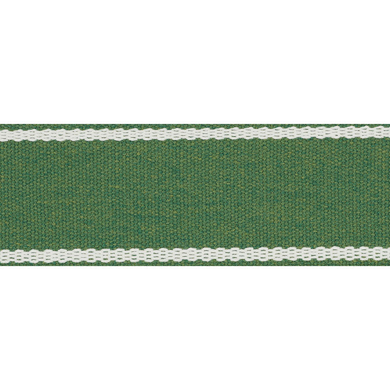 Schumacher 72403 SULLIVAN TAPE INDOOR/OUTDOOR in GREEN Trim 