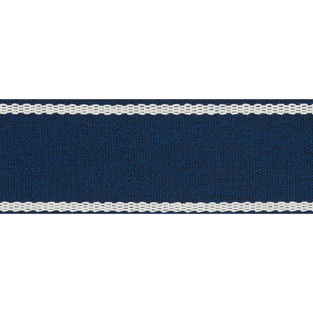 Schumacher 72404 SULLIVAN TAPE INDOOR/OUTDOOR in NAVY Trim -