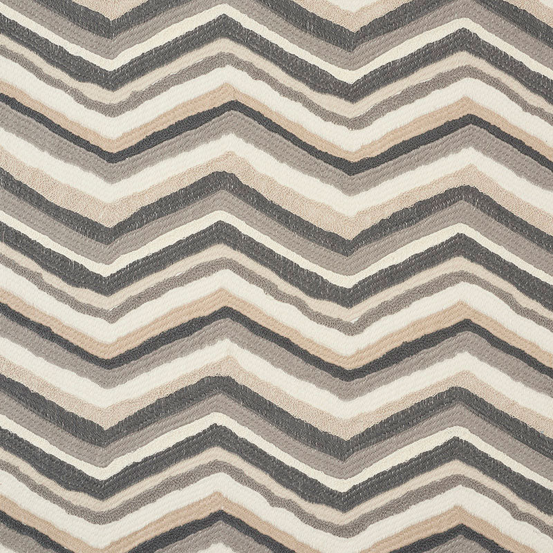 Schumacher Shasta Embroidery Neutral Fabric - Eade's Wallpaper