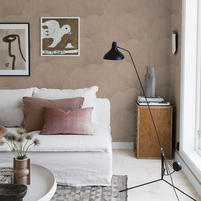 Schumacher 7261 MIRAGE in CLAY Wallpaper - BORÃ…STAPETER