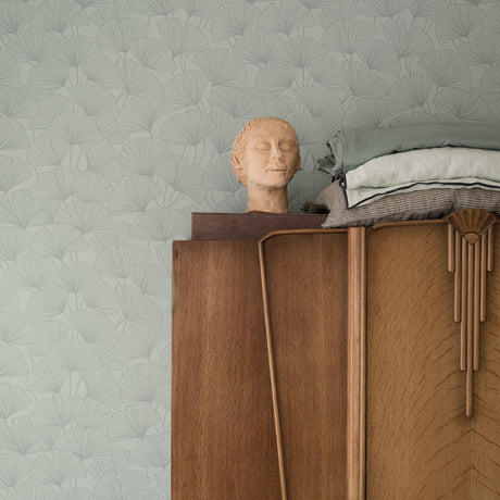 Schumacher 7265 GINKGO in MINERAL Wallpaper - BORÃ…STAPETER