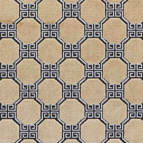 Schumacher Octavia Velvet Gold Fabric - Eade's Wallpaper