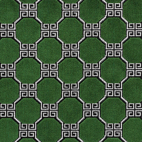 Schumacher Octavia Velvet Emerald Fabric - Eade's Wallpaper