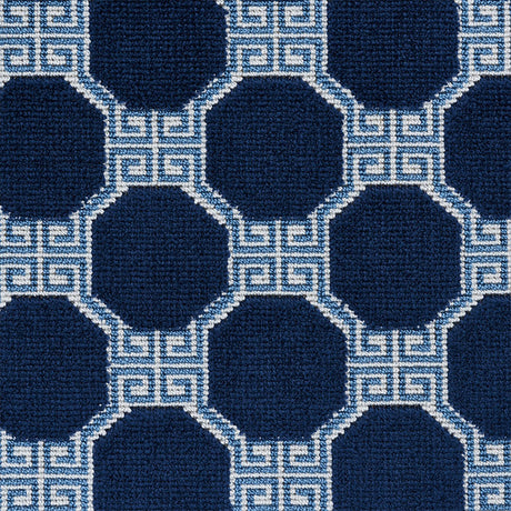 Schumacher Octavia Velvet Sapphire Fabric - Eade's Wallpaper