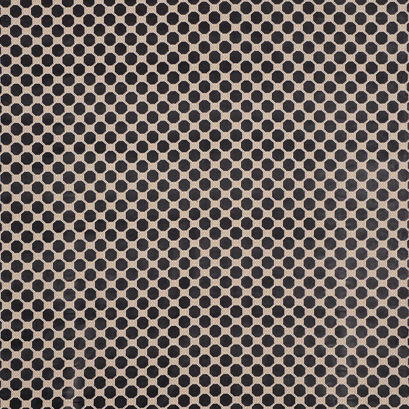 Schumacher Octavia Velvet Onyx Fabric - Eade's Wallpaper