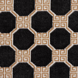 Schumacher Octavia Velvet Onyx Fabric - Eade's Wallpaper