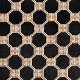 Schumacher Octavia Velvet Onyx Fabric - Eade's Wallpaper