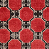 Schumacher Octavia Velvet Ruby Fabric - Eade's Wallpaper