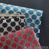 Schumacher Octavia Velvet Ruby Fabric - Eade's Wallpaper