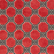 Schumacher Octavia Velvet Ruby Fabric - Eade's Wallpaper