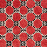 Schumacher Octavia Velvet Ruby Fabric - Eade's Wallpaper