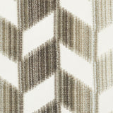Schumacher Chevron Strié Velvet Stone Fabric
