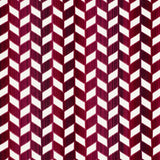 Schumacher Chevron Strié Velvet Garnet Fabric