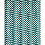 Schumacher Chevron Strié Velvet Peacock Fabric