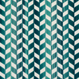 Schumacher Chevron Strié Velvet Peacock Fabric