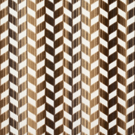 Schumacher Chevron Strié Velvet Gold Fabric