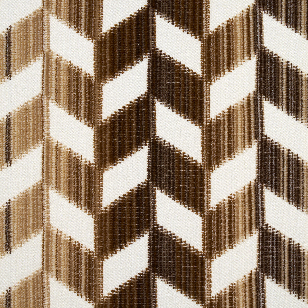 Schumacher Chevron Strié Velvet Gold Fabric