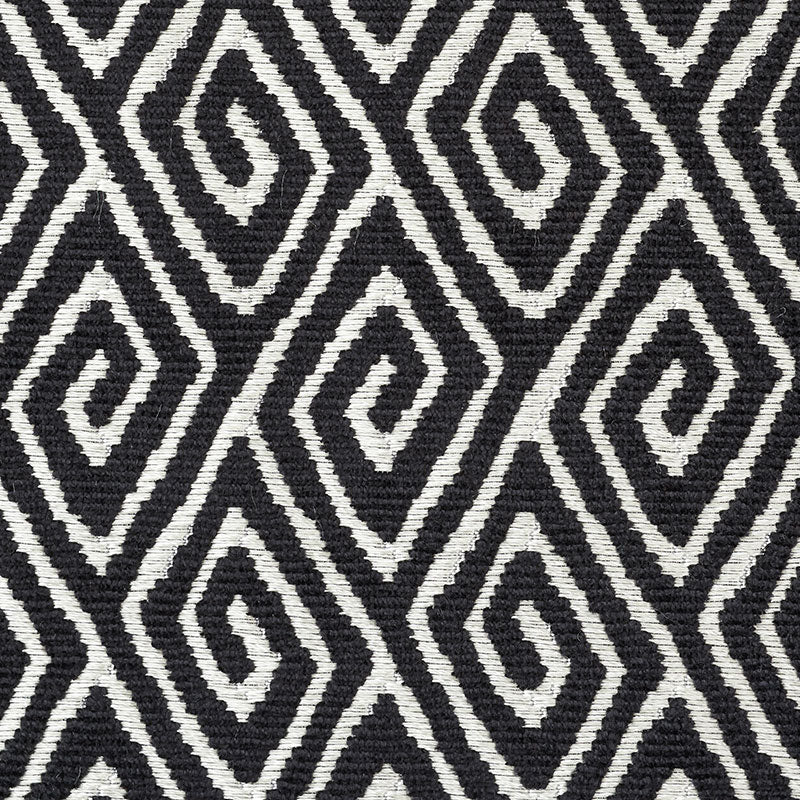 Schumacher Diamante Velvet Onyx Fabric