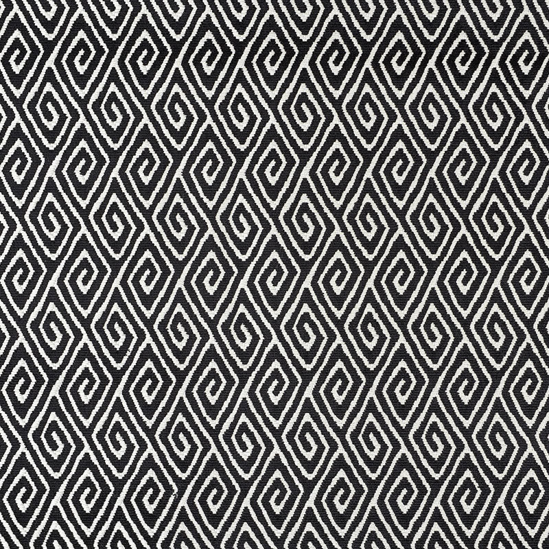 Schumacher Diamante Velvet Onyx Fabric