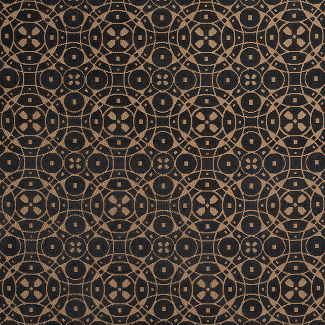 Schumacher Zodiac Velvet Onyx Fabric - Eade's Wallpaper