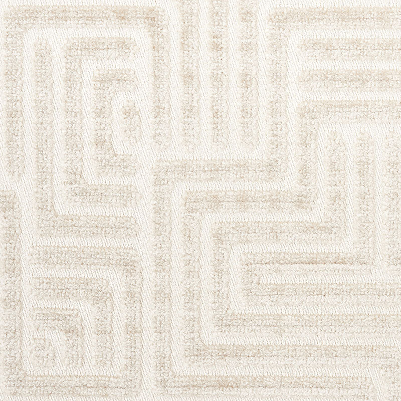 Schumacher Lisboa Velvet Pearl Fabric - Eade's Wallpaper