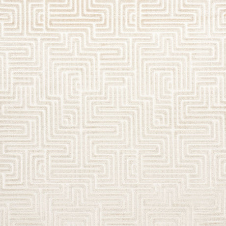 Schumacher Lisboa Velvet Pearl Fabric - Eade's Wallpaper