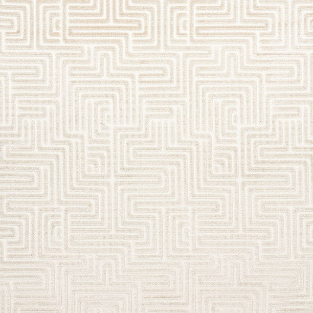 Schumacher Lisboa Velvet Pearl Fabric - Eade's Wallpaper