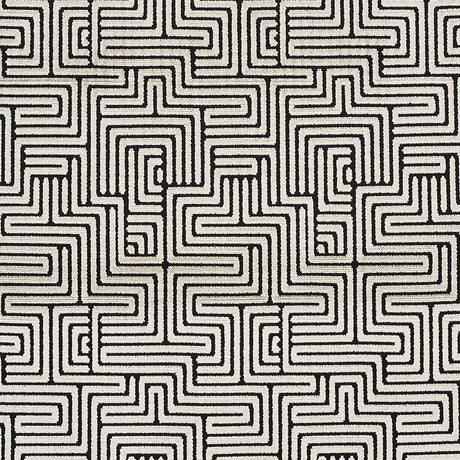 Schumacher Lisboa Velvet Obsidian Fabric - Eade's Wallpaper