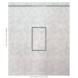 Schumacher Lisboa Velvet Sky Fabric - Eade's Wallpaper