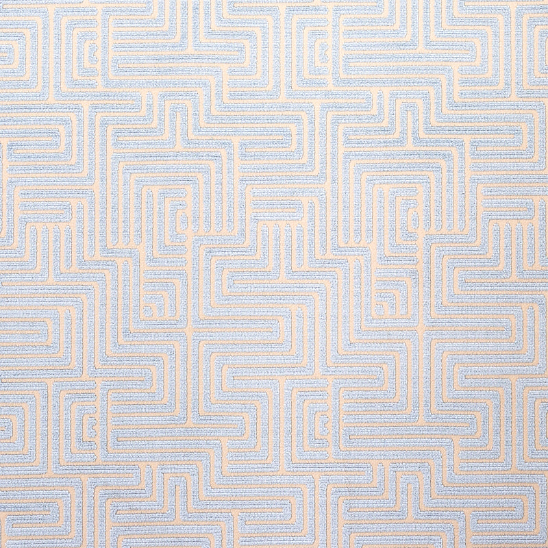 Schumacher Lisboa Velvet Sky Fabric - Eade's Wallpaper