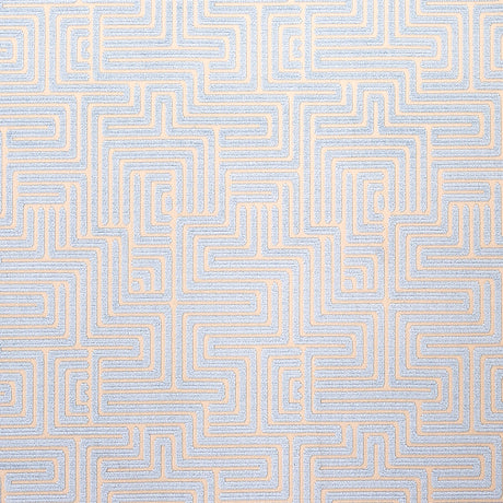 Schumacher Lisboa Velvet Sky Fabric - Eade's Wallpaper