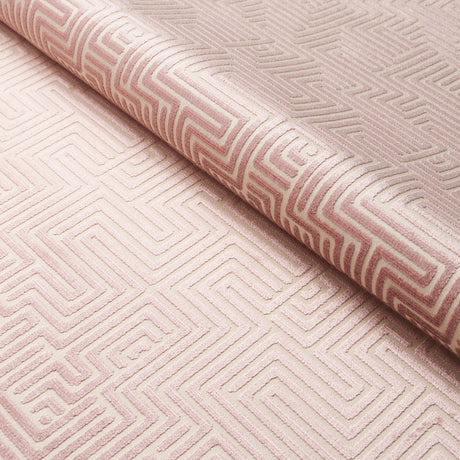 Schumacher Lisboa Velvet Mauve Fabric - Eade's Wallpaper
